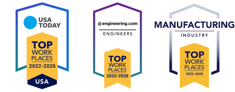 USA Today Top Workplace, Engineering Top Workplace, Manufacturing Industry Top Workplace